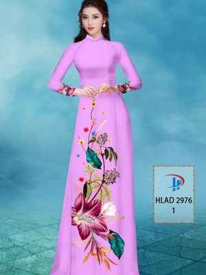 Vải Áo Dài Hoa In 3D AD HLAD2976 34